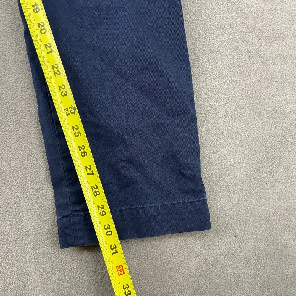 Polo Ralph‎ Lauren Stretch Slim Fit Chino Pants Mens 36 Navy Blue Straight Leg